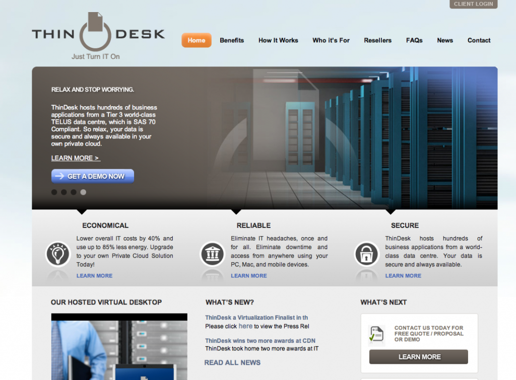 ThinDesk.com Home Page ThinDesk.com Home Page